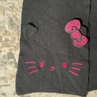 Hello Kitty Sanrio Black   Pink Scarf With Gem Bow 100  Acrylic Youth Size 2014