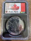 2020 W Canada  1 Burnished Maple Leaf 1oz 9999 Fine Silver Coin Ngc Ms70 Fdop