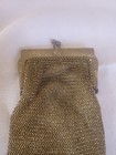 Antique Art Nouveau Purse Embossed German Silver Chainmail Mesh Evening Bag