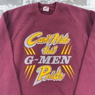 Vintage Graham High School Sweatshirt Men Xl Maroon G-men 90s Crewneck Usa  