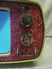 Vintage Philco  Tv Solid State Working Rare Red Paisley Design  B357jwr 1977 70s