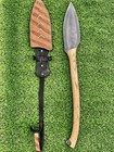 Custom Handmade Carbon Steel Hellboy Ii Purgatory Spear Knife Hunting Spear