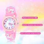 4 Pieces Girls Watch Bracelets Set 3d Cartoon Waterproof Toddler Watches Flower