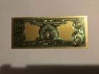 Silver Certificate 5 Dollars Gold Plated Foil Note