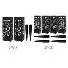 Cemetery Vase With Stake 4 Pack Grave Flower Holder Memorial Decor