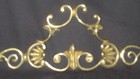 Solid Brass Pediment Ornate Door Topper 18      Estate Find