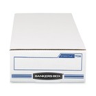 Bankers Box 00706 Stor file Check Boxes - White blue  12 carton  New