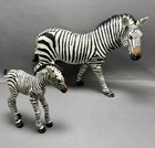 Safari Ltd Zebra Toys   Lot Of 2   Vanishing Wild Animal Figures   1993   Vint 