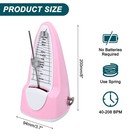 Mechanical Metronome Musical Timer For Piano Guitar pink