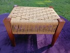 Vintage Woven Rope Stool