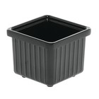 Hubert   Garnish Bowl Black Melamine - 4 1 2  L X 4 1 2  W X 4  H