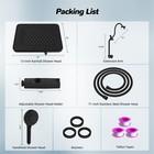 High Pressure Shower Head Handheld Spray Combo Slide Bar With Height Adjustable