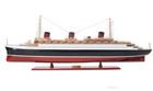 Ss Normandie French Ocean Liner Wooden Model Cruise Ship 41  Fully Assembled New