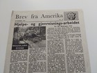 Wwii 1943 Mini Newspaper From Norway Brev Fra Amerika  letter From America  