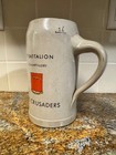 Vintage 75th Artillery Battalion    crusaders    Stoneware Beer Stein Military Wwii