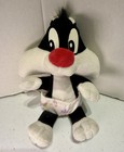 1998 Baby Sylvester Cat Plush 8      Vintage Looney Tunes Stuffed Toy