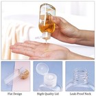 9-pack 3 4 Oz Clear Pet Empty Squeeze Travel Bottles With Flip Caps