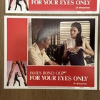 Set Of 8    for Your Eyes Only    1981 Movie Lobby Cards 11   x14    James Bond 007