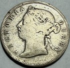 Hong Kong - Queen Victoria - Silver 20 Cents - 1891 - Km-7 - Rare   Cheap 