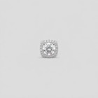 1 40 Ct Created Diamond Men s Single Stud Earrings 14k White Gold Plated