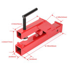 Clamp On Trailer Hitch 2  Ball Mount Receiver For Deere Bobcat Tractor Bucket