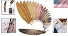 Set Of 27 Slim Metal Feather Bookmarks - Diy Friendly For Creative Readers