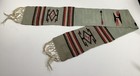 Vintage Chimayo Southwest Fringed Wool Table Runner Long Rug Textile 76x9 