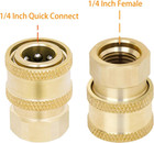 3 Pack Pressure Washer Coupler Brass Fittings 1 4 Inch Quick Connect To Female N
