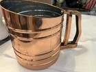 Vintage Foley Sift Flour Sifter Triple Screen Copper Kitchen Tool