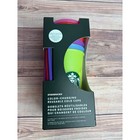 Starbucks Color Changing Reusable Cold Cups 24oz 5-pack Sunlight Activated New