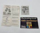 Vtg Tandy Leather Craft Lot - Manual  Patterns  Instructions  Information-17 Pcs
