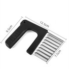 Stainless Steel Crinkle Cutter Wavy Potato Vegetable French Fry Slicer Knife