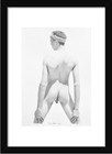 Male Nude Naturist Original Graphite And Charcoal Naked Drawing Gay Interest