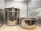 Williams Sonoma 18 10 Stainless Steel 12 Qt Stock Pot Spaghetti Cooker 4 Piece