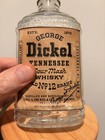 Vintage Dickel Decanter Style Flask With Refactored Label