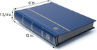 Lighthouse        basic    Hard Cover Stockbook For Stamps     16 Black Cardstock 9   x   