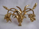 Antique French Gilt Bronze Ornements iris Pattern art Nouveau