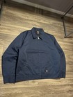 Dickies Men s Tj15 Insulated Canvas Lined Eisenhower Navy Blue Work Jacket Sz Xl