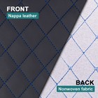 64  Diamond Vinyl Quilted Faux Leather Fabric Foam Backed Car Upholstery By Yard