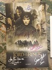 Lord Of The Rings Cast Signed Fellowship 11x17 Beckett Poster Photo Ian Mckellan