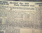 Very Rare 17 Yr  Old Lou Lewis Gehrig Hartford Senators Baseball 1921 Newspaper 