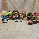 Fairy Garden Miniature Village With Fairies Figurines Woodland Decor 14 Pieces