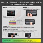 2 For 953estd Chamberlain Garage Door Opener Remote  2011 To Present Models