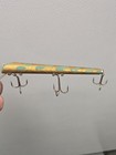 Old Vintage Antique  Hand Carved Made Painted Wood Folk Art Fishing Lure Plug