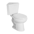 17 2  Two-piece Corner Toilet Dual Flush 0 8 1 28 Gpf For Compact Bathroom