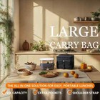 Electric Lunch Box 80w Heated Lunchbox For Adults12 24 110v Warming Lunchbox    