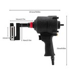 New Pneumatic Hole Puncher 8mm Air Metal Hole Punch Tool Indtrial Sheet Metal