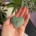 Moss Agate Crystal Heart