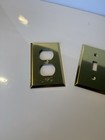 Brasslook  Outlet Cover Plate Wall Covers Rectangle Metal Hardware Lot Of 3