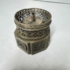 Antique 19th-century Chinese Opium Lamp Likely Made Of Brass Or Nickel Silver